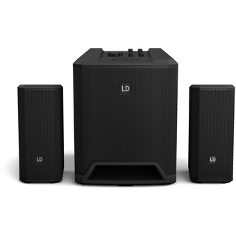 LD Systems DAVE 10 G4X Compact 2.1 680W 10" Powered PA System with Bluetooth Streaming