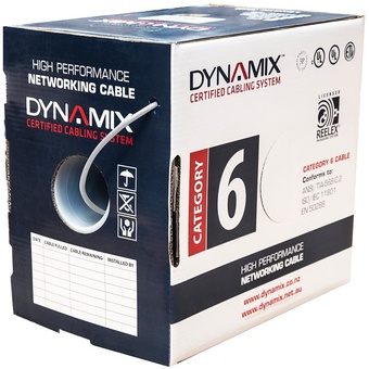 Dynamix C-C6-SLD24-WH UTP SOLID Cable Roll (White, 305m)