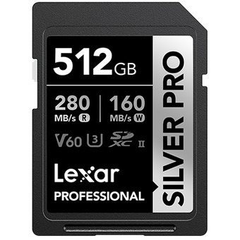 Lexar Professional 512GB SILVER PRO SDXC UHS-II Card