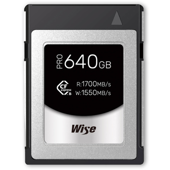 Wise Advanced 640GB CFX-B Series CFexpress Type B Memory Card (RED Edition)