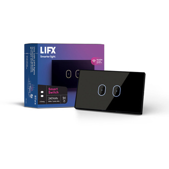 LIFX 2-Button Wi-Fi Controlled Smart Switch (Black)