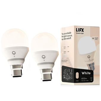 LIFX White 800 WiFi LED Light Bulb (B22 Socket, 2-Pack)