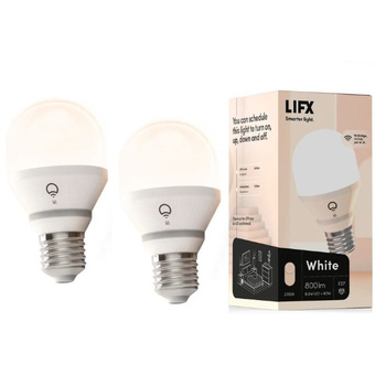 LIFX White 800 WiFi LED Light Bulb (E27 Socket, 2-Pack)