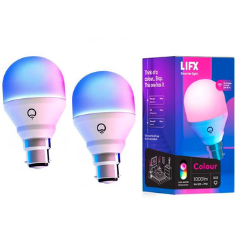 LIFX Colour 1000 WiFi LED Light Bulb (B22 Socket, 2-Pack)