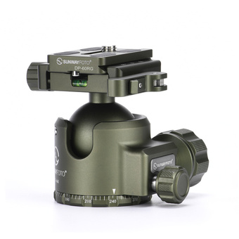 Sunwayfoto XB-44DLG Low Profile Ball Head with Duo-Lever Clamp (Army Green)
