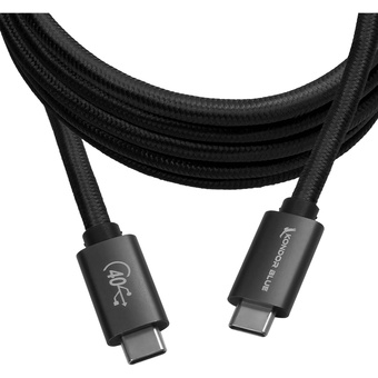 Kondor Blue Thunderbolt 4 USB-C Cable (Raven Black, 1.8m)