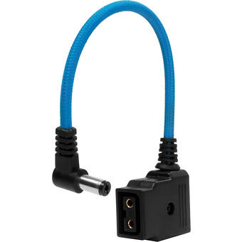Kondor Blue Male DC Barrel to Female D-Tap Power Adapter Cable (15cm)