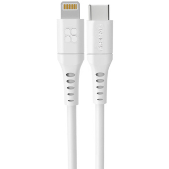 Promate PowerLink USB-C to Lightning Cable (3m, White)