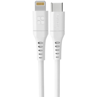Promate PowerLink USB-C to Lightning Cable (1.2m, White)