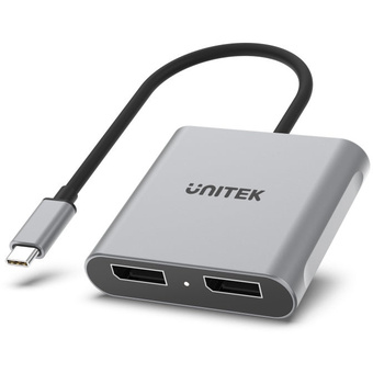 UNITEK V1404A USB-C to Dual DisplayPort Adapter