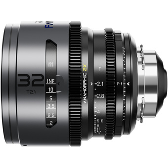 DZOFilm PAVO 32mm T2.1 2x Anamorphic Prime Lens (Blue Coating, PL/EF Mount, Meters)
