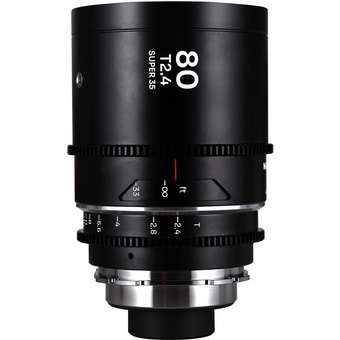 Laowa Nanomorph 80mm T2.4 1.5X S35 Lens (ARRI PL/Canon EF, Silver)