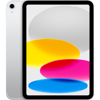 Apple 10.9" iPad (10th Gen, Wi-Fi + Cellular, Silver, 64GB)
