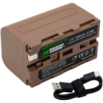 Wasabi Power NP-F750 Battery (USB-C Charging)