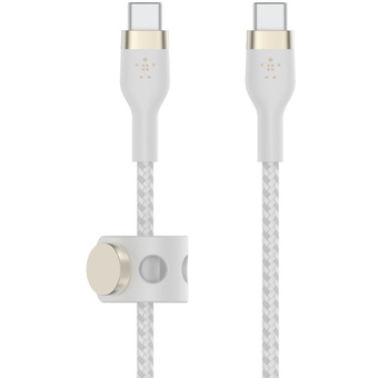 Belkin Boost Charge Pro Flex USB-C to USB-C Cable (1m, White)