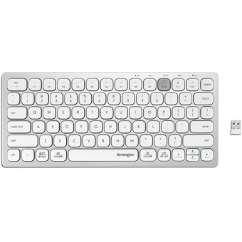 Kensington Multi-Device Dual Wireless Compact Keyboard (Silver)