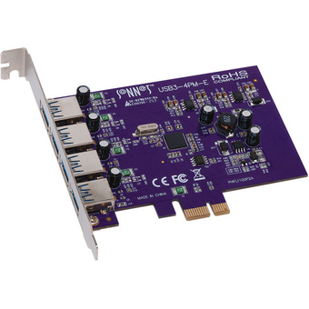 Sonnet USB3-4PM-E Allegro 4-Port USB 3.2 Gen 1 PCI Express Card