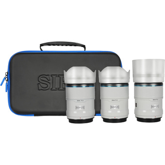 Sirui Sniper 23mm, 33mm and 56mm Lens Bundle (E Mount, White)