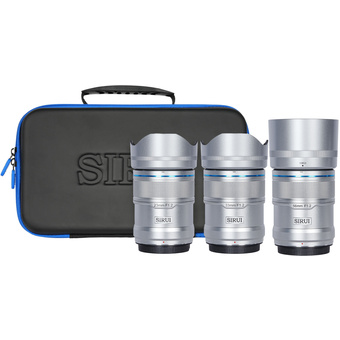 Sirui Sniper 23mm, 33mm and 56mm Lens Bundle (E Mount, Silver)