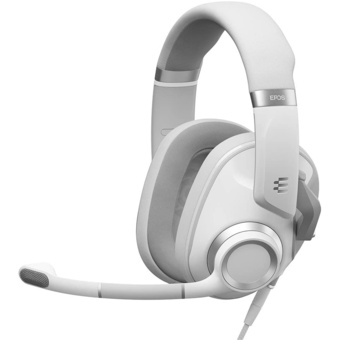 EPOS H6Pro Closed Acoustic Wired Gaming Headset (Ghost White)