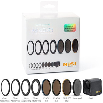 NiSi SWIFT FS ND Filter Kit for 52-62mm Filter Threads (ND8, ND64, ND1000)
