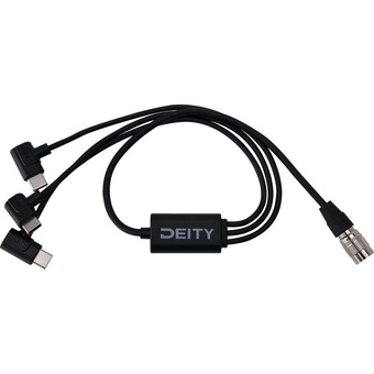 Deity Microphones SPD-HR3U 4-Pin Hirose to Triple USB-C Cable