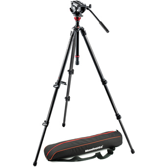 Manfrotto MVH500AH Fluid Head & 755CX3 Tripod with Carrying Bag