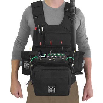 PortaBrace ATV-MIXPRE6 Audio Tactical Vest for Sound Devices MixPre-6 Portable Recorder