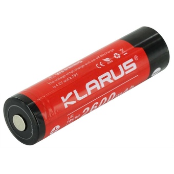 Klarus 18650 BAT-26 Li-Ion Rechargeable Battery (3.7V, 2600mAh)