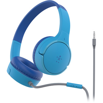 Belkin SoundForm Mini On-Ear Headphones for Kids (Blue)