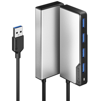Alogic Fusion Swift 4-in-1 USB-A to USB Hub (Space Grey)
