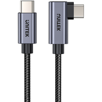 UNITEK USB-C to Right Angle USB-C Cable (50cm)