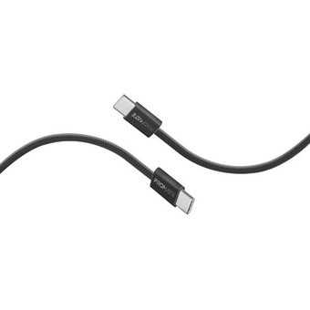 Promate EcoLine USB-C to USB-C Braided Cable (Black, 1.2m)