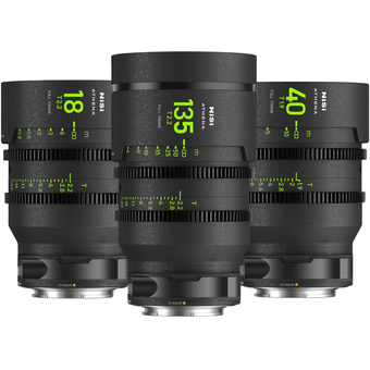 NiSi ATHENA PRIME Full Frame Cinema 3 Lens Add-On Kit (E Mount)