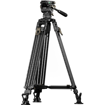 Tilta 75mm Cine Fluid Head with 2-Stage One-Touch Carbon Fibre Tripod System (8kg Load, Space Grey)