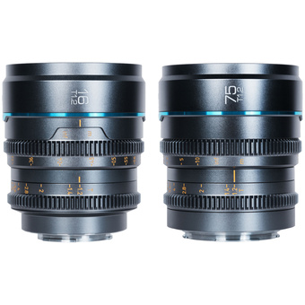 Sirui Nightwalker 16mm & 75mm T1.2 S35 Cine 2-Lens Set (Micro Four Thirds, Gun Metal Grey)
