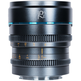 Sirui Nightwalker 75mm T1.2 S35 Manual Focus Cine Lens (E-Mount, Gun Metal Grey)