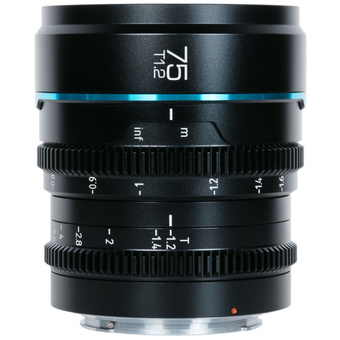 Sirui Nightwalker 75mm T1.2 S35 Manual Focus Cine Lens (L-Mount, Black)