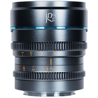 Sirui Nightwalker 75mm T1.2 S35 Manual Focus Cine Lens (RF-Mount, Gun Metal Grey)