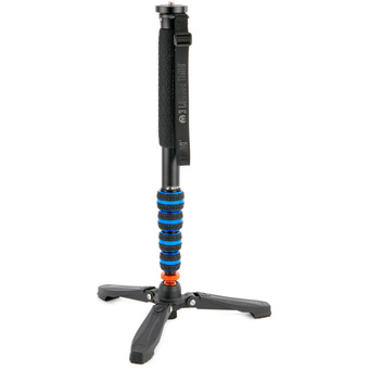 3 Legged Thing Taylor 2.0 5-Section Magnesium Alloy Monopod with DocZ Foot Stabilizer Kit (Blue)