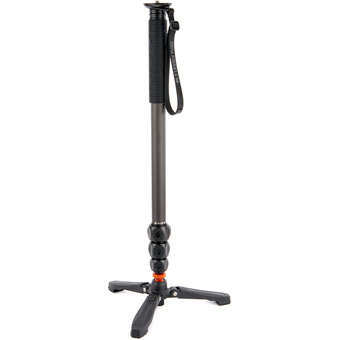 3 Legged Thing Legends Lance 4-Section Carbon Fibre Monopod with DocZ Foot Stabiliser Kit (Darkness)