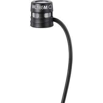Shure WL185m Low-Profile Cardioid Lavalier Microphone with TA4F Connector (Black)