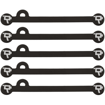 Wooden Camera Cine Mag Ties (5-Pack, Black, 6.8")