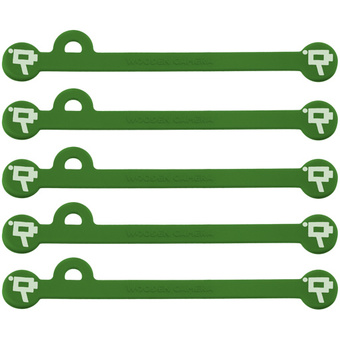 Wooden Camera Cine Mag Ties (5-Pack, Green, 6.8")