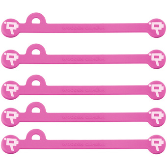 Wooden Camera Cine Mag Ties (5-Pack, Pink, 6.8")
