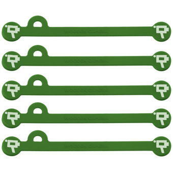 Wooden Camera Cine Mag Ties (5-Pack, Green, 4.1")