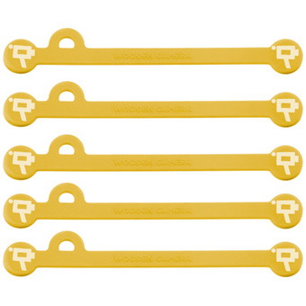 Wooden Camera Cine Mag Ties (5-Pack, Yellow, 4.1")