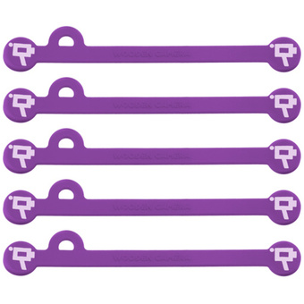 Wooden Camera Cine Mag Ties (5-Pack, Purple, 4.1")