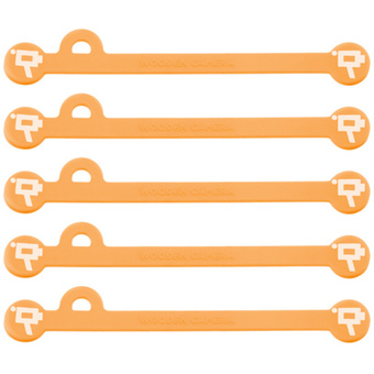 Wooden Camera Cine Mag Ties (5-Pack, Neon Orange, 4.1")