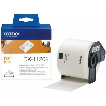 Brother DK11202 Die-Cut Shipping Paper Labels (White, 300 Labels, 2.4 x 3.9")